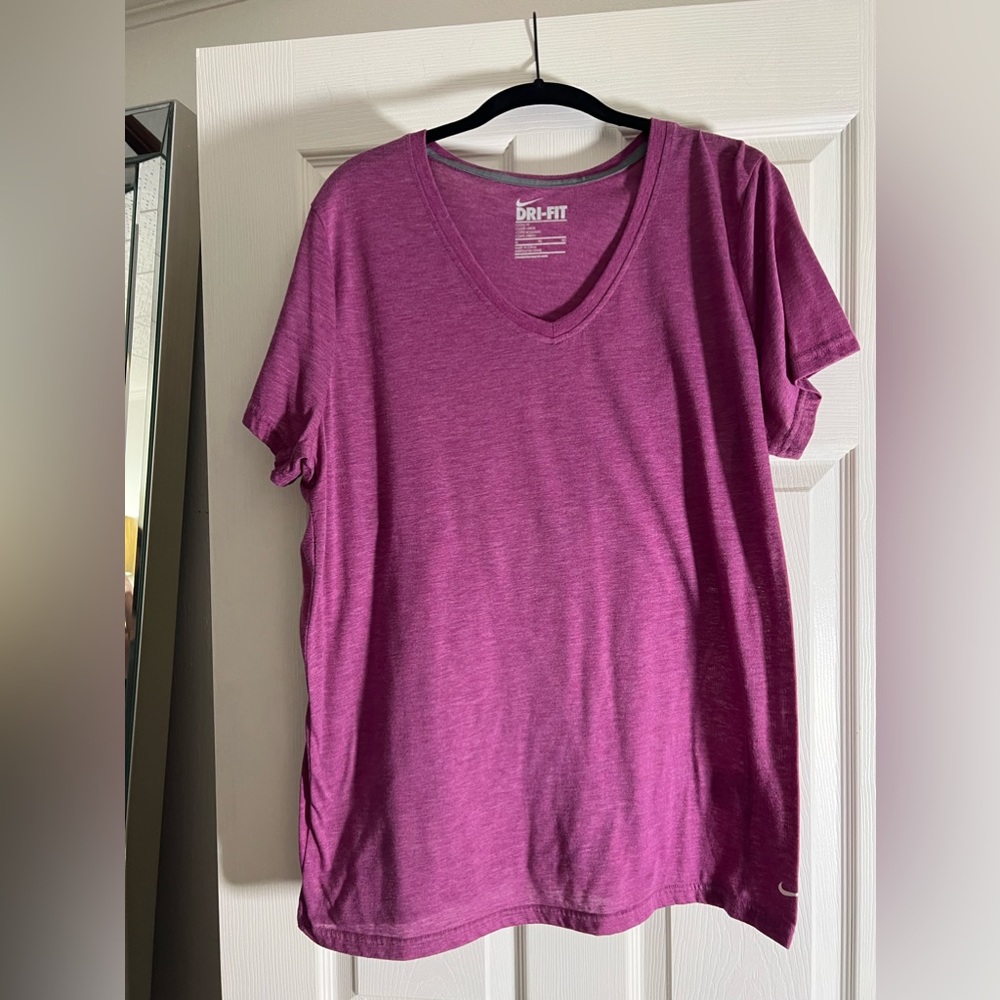 Pink Nike Dri fit T shirt XL